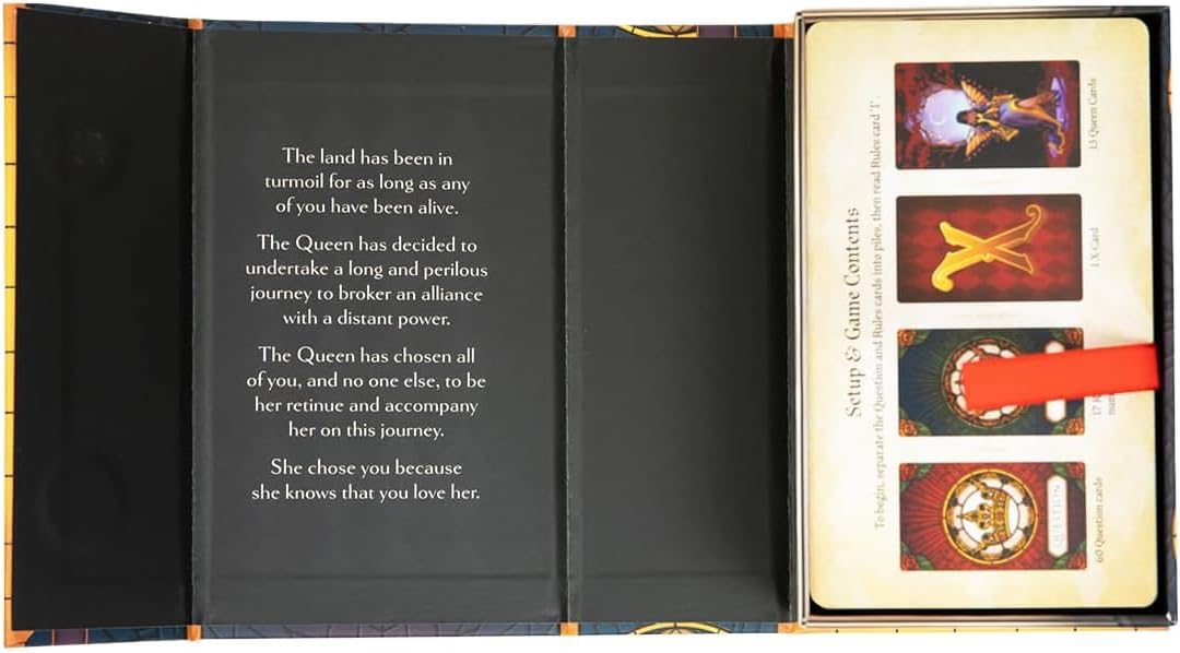 Critical Role: for The Queen - A Storytelling Card Game, Build A Tale of Love-Betrayal-Doubt-Devotion, Cooperative Gameplay, Ages 13+, 2-6 Players