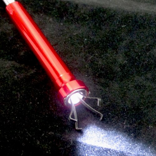 Claw Magnetic Pickup Tool Led Light Magnet Grab Grabber Fingers Prongs 24" New #TOP1