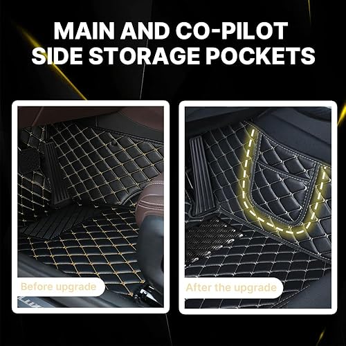 Miniatura 2 de Alfombrillas de automóvil aptas para Cadillac CT5 2020-2022, alfombrillas de cuero de lujo, protección para todo tipo de clima, juegos completos