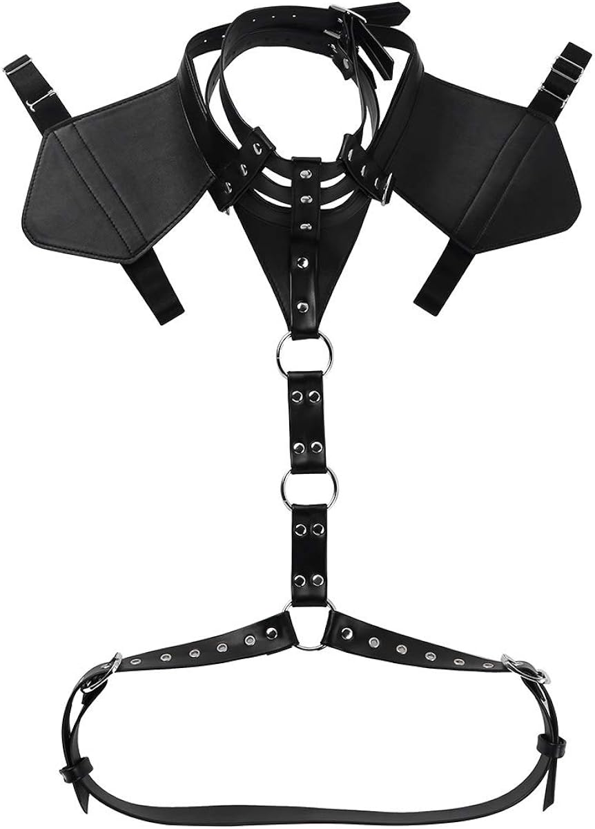 FETISH SUBMISSIVE ATTITUDE - HARNAIS DE POITRINE EN ÉCO-CUIR POUR HOMMES BRIGADE