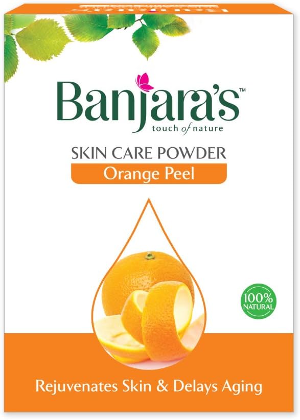 Banjara's Natural Orange Peel Skin Care Powder Rejuvenates Skin & Delays Aging 100g