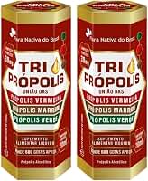 KIT 2X Tri Própolis Em Gotas (Própolis Vermelha, Verde e Marrom) 20ml - Flora Nativa