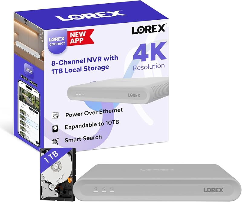 Connect (New App) | V-Series | 4K 8-Channel 1TB Network Video Recorder