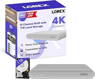 Lorex Connect (New App) | V-Series | 4K 8-Ch 1TB Network Video Recorder