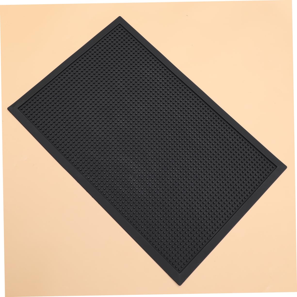 Paillasson D’entrée Antidérapant Pvc 60x40x0, 8cm Noir