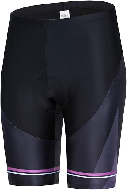 Weimostar Shorts de ciclismo feminino 3D acolchoado com gel