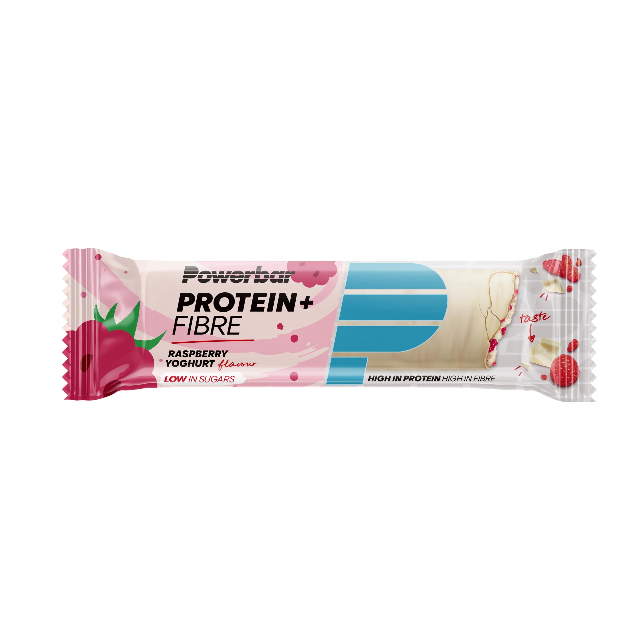 Powerbar Protein Plus Fibre Raspberry Yoghurt 16x35g - High Fibre Low Sugar Bar