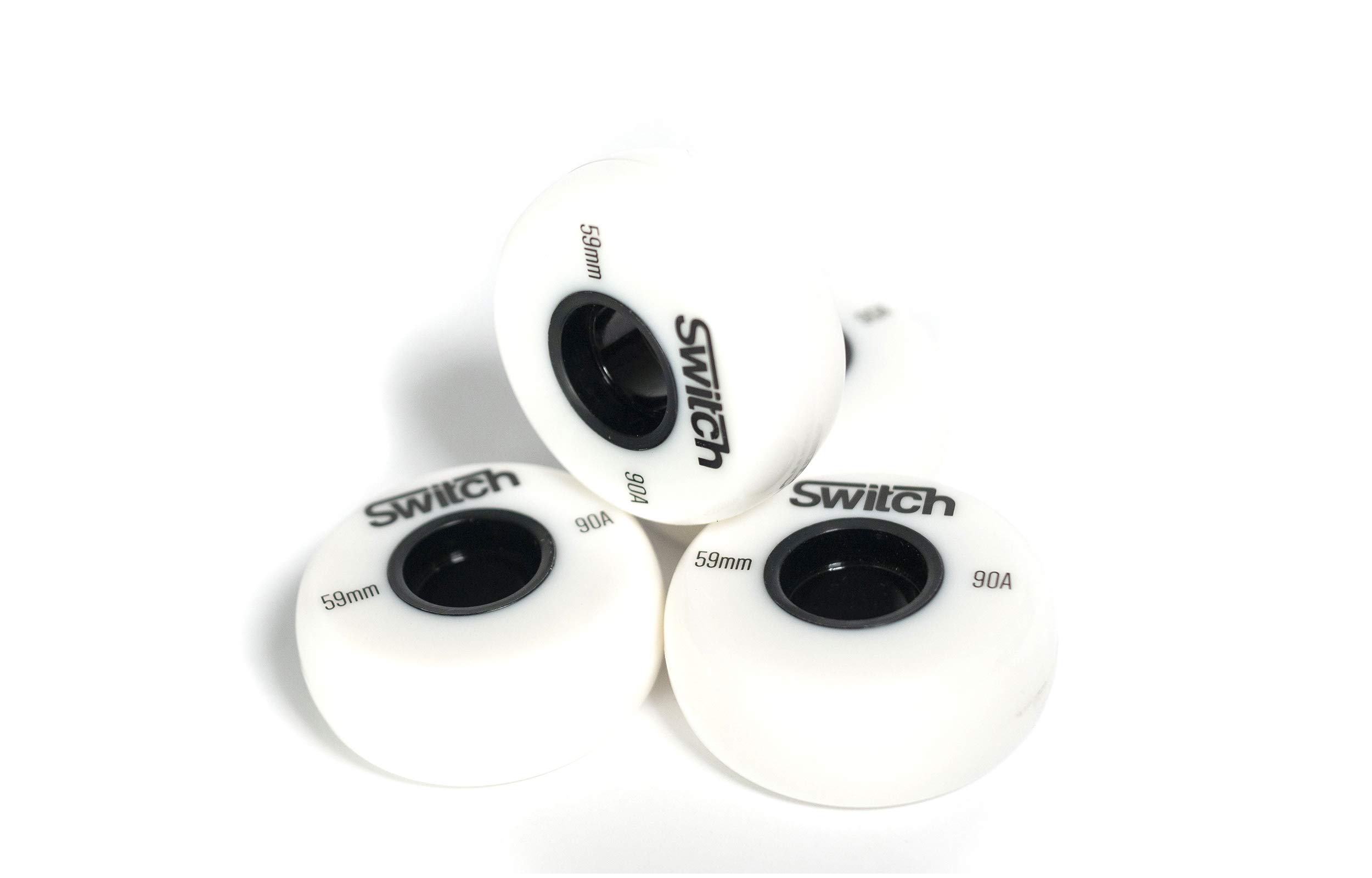 wheels for inline skates 59mm Weiß Ersatzräder Rollenräder Roller Skates Rollen