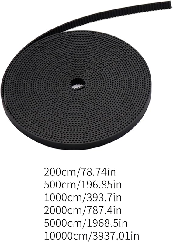 3D Printer 2GT Gear Synchronous Belt Width 6MM Timing Belt PU with SteelCore Wear Resistant for Ender3 High Stability