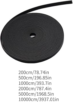 3D Printer 2GT Gear Synchronous Belt Width 6MM Timing Belt PU with SteelCore Wear Resistant for Ender3 High Stability