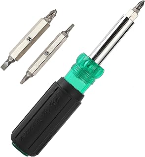 Bates- 11-in-1 Screwdriver/Nut Driver, Multi-Bit Screwdriver, Multi Screwdriver, 11 in 1 Screwdriver, Screw Driver, Multib...