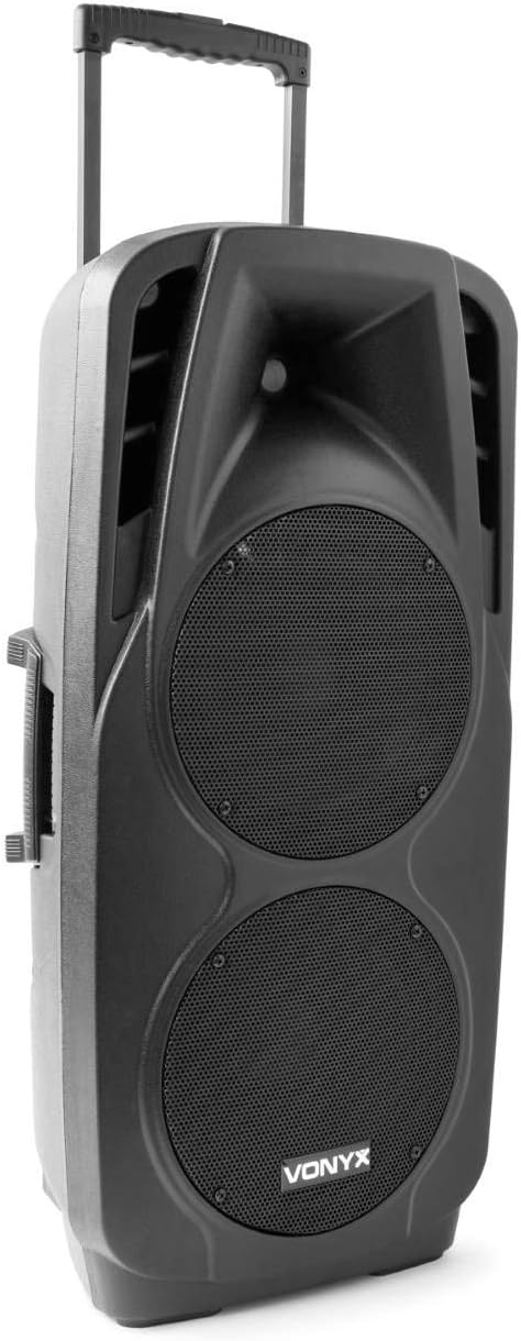 VONYX SPX-PA9210 Portable PA System with retractable handle and wheels