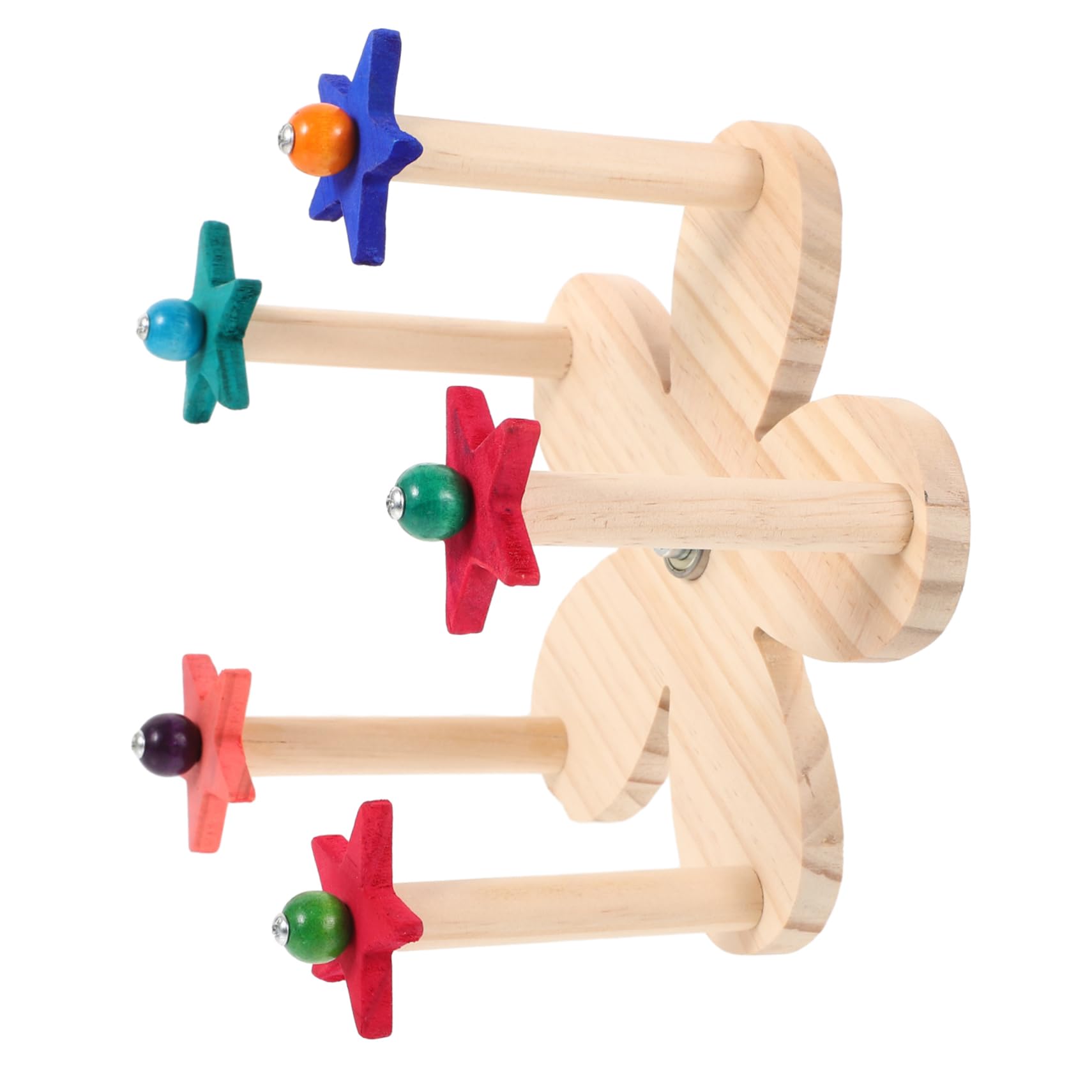 BESPORTBLE 3pièces Support De Perchoir Rotatif pour Oiseaux Jou Cage à Oiseaux Forme De Roue De Ferris Amusement Et Stabilité pour Perroquets Compagnie