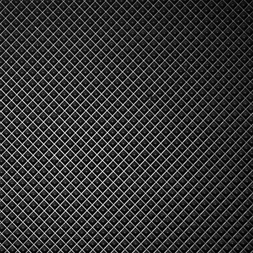Herco 4' x 10' All Purpose Pyramid Grip Vinyl Mat - Black