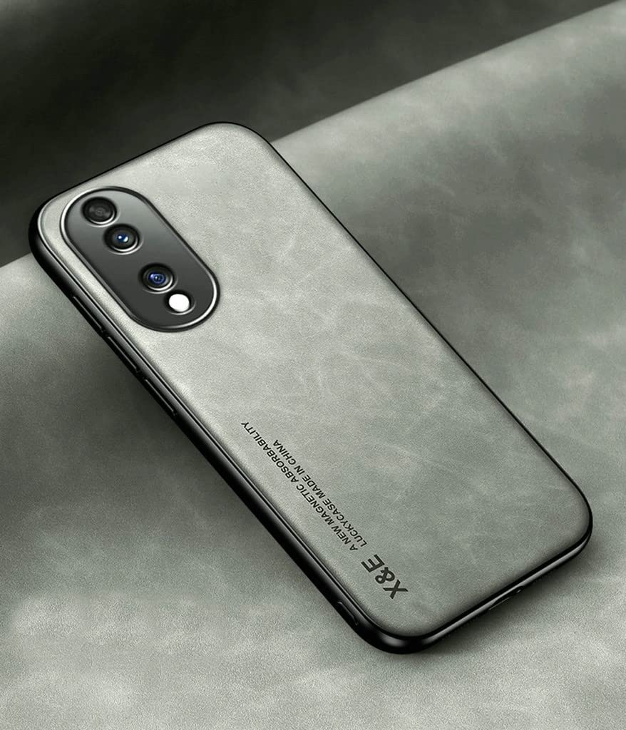 Kepuch Silklike Cover per Honor 70 - Custodia Case Piastra Metallica Incorporata per Honor 70 - Verde