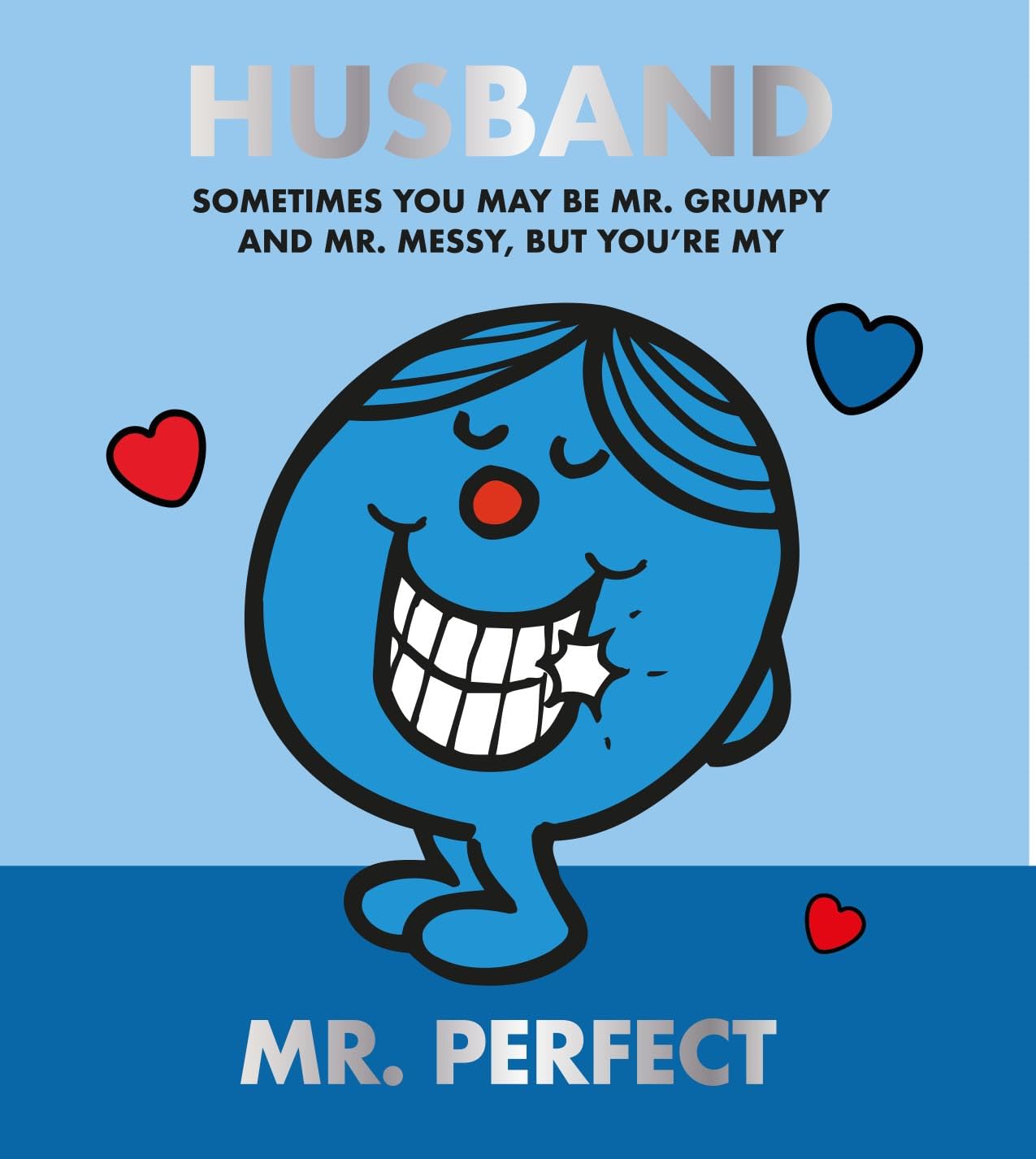 Danilo Promotions Mr Men and Little Miss Birthday Card for Husband, 22.86 x 12.7 cm