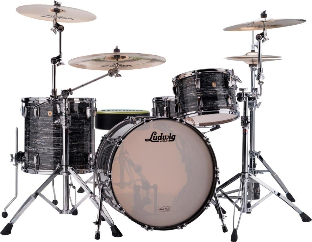 Ludwig Classic Maple 3-Piece Shell Pack Vintage Black Oyster Pearl