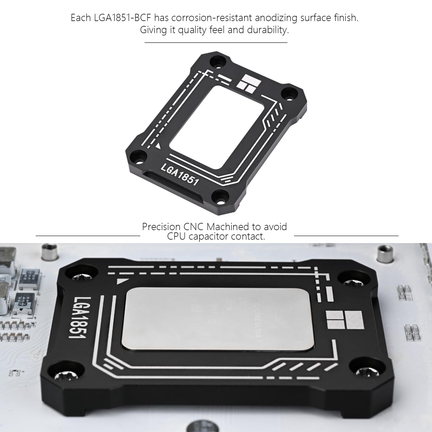 Amazon.com: Thermalright Lga1851 BCF Black CPU Holder,CPU Anti