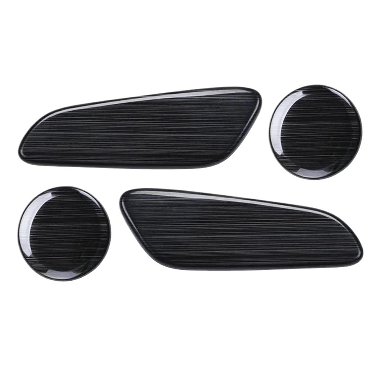 Car Interior Stickers for Cooper for F60 for Countryman Car Center Console Tidying Armrest Box Panel Trim Stainless Steel Decorative Sticker(Black)