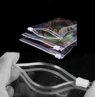 30 Self Seal PVC Pack Zipper Lock Bags, Clear Jewelry Anti Oxidation, Small Sealed, Resealable Storage, Cable Organizer (15x15cm/ 6x6inch)