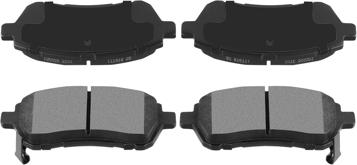 AUTOMUTO 4PCS Front Semi-Metallic Disc Brake Pads Set D1454 For Ford For Fiesta 2011-2019