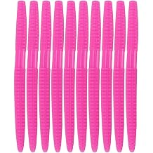 Soft Plastic Bass Worm Lure,5.3" Senko Style,Salt Impregnated,Ribbed Slow Sinking Tackle