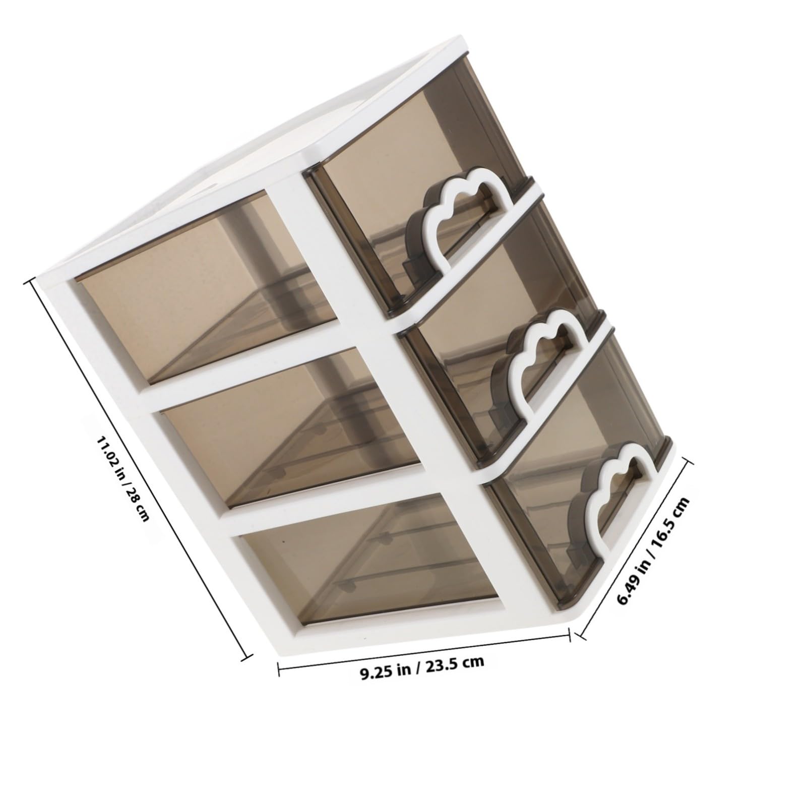ABOOFAN Organizer Cosmetici in Plastica Cassetti Scorrevoli, Design Compatto e Portatile, Meccanismo Cassetto Comodo per Scrivanie e Spazi Piccoli