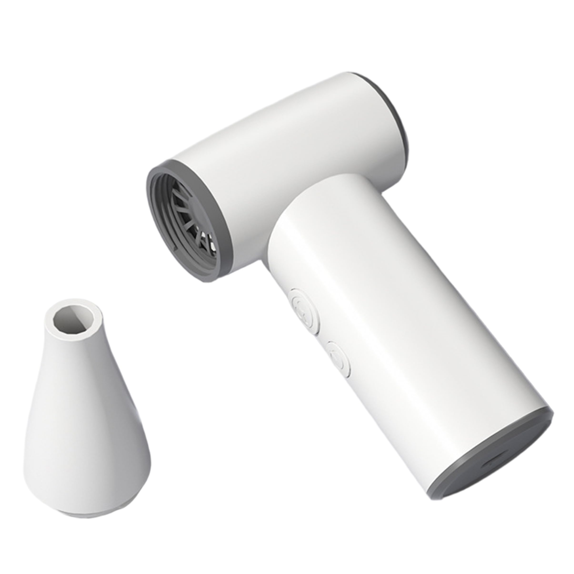 Ventilador turbo de mano con 4 velocidades y motor de 100.000 Rpm en color blanco