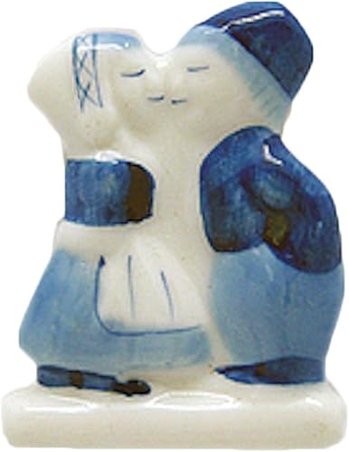 Imán de cocina con diseño de beso holandés azul de Delft (2.25 pulgadas)