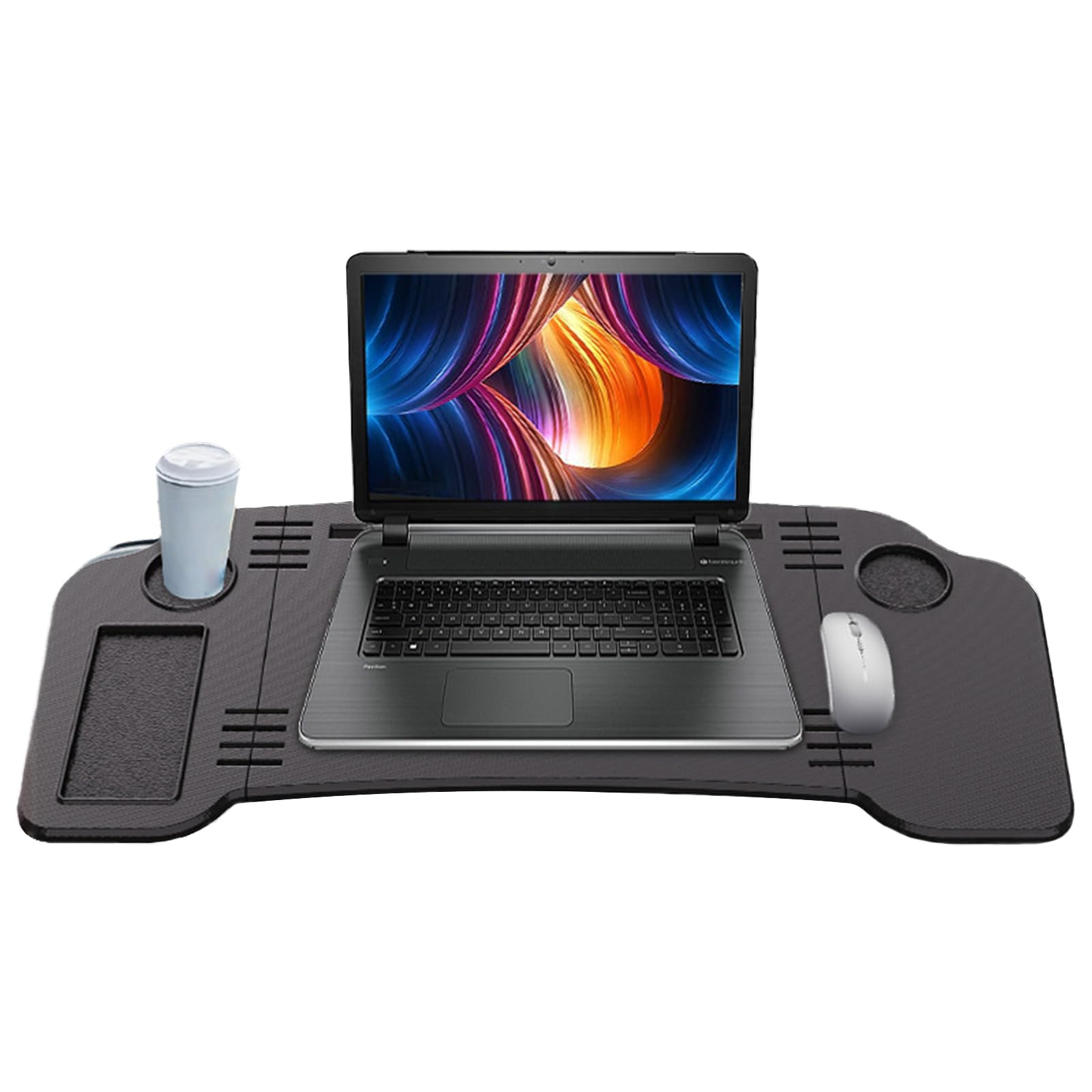 Generico Vassoio per Volante Scrivania Auto per Laptop Antiscivolo | Vassoio per Sedile Auto per Mangiare per Viaggi Stradali SUV Berlina Furgone Camping Lunghi Percorsi