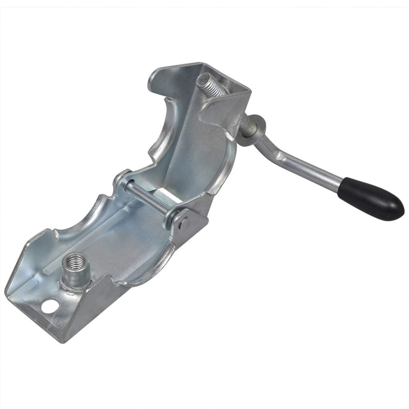 GuyAna 2 Tubos de Soporte con 2 Abrazaderas para Rueda Jockey de 48 mm Apoyo para remolques, remolques, caravanas