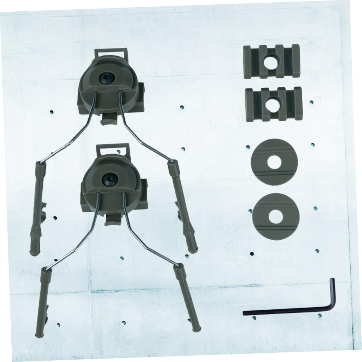 VANZACK Rail Rapide pour Équipement De Casque Accessoires De Casque Pièces Extérieures en Plein Rail Tête Pièces De Montage De s Adaptateur Fonctionnalité Fils