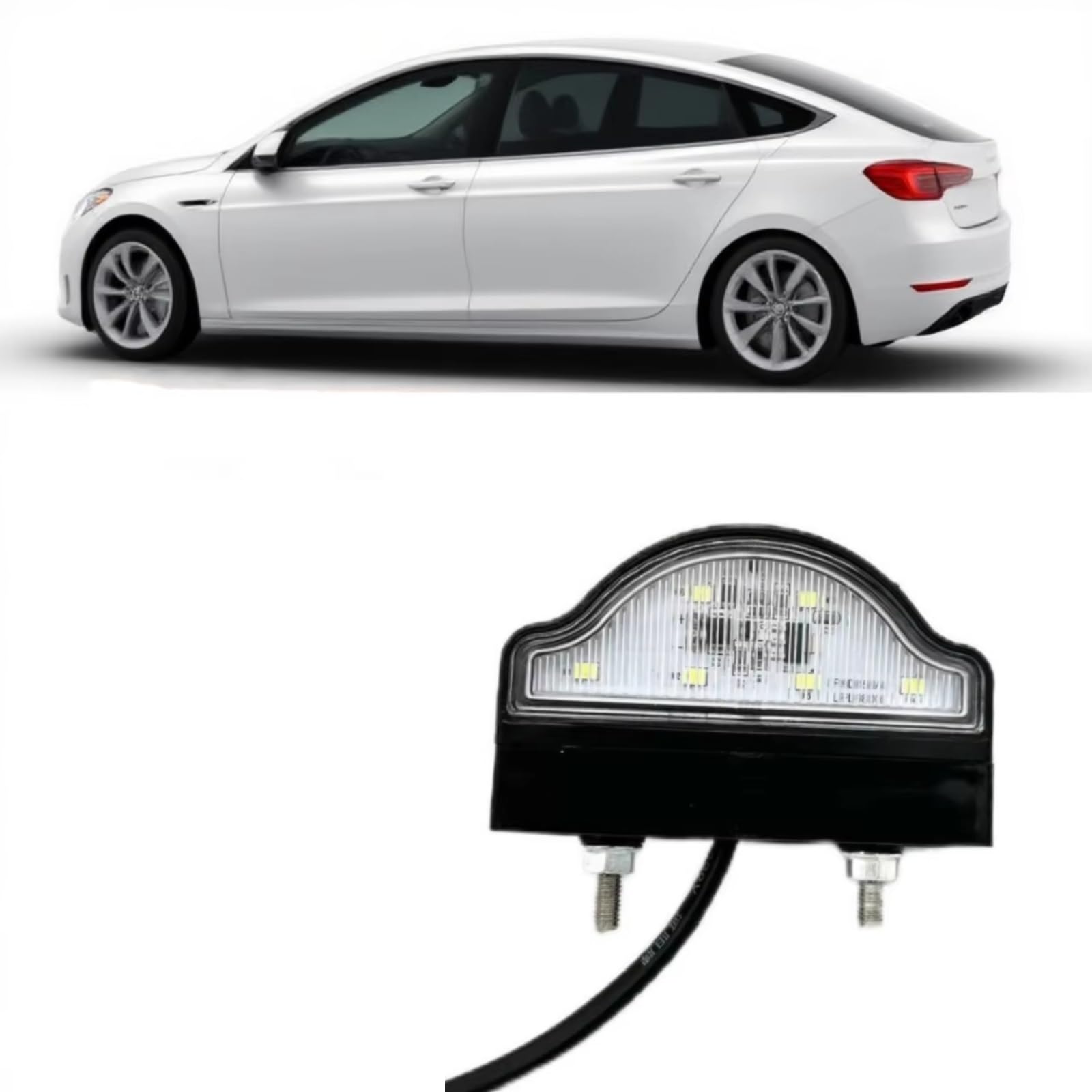 Iluminación Matricula Vehiculo Luz De Matrícula Para Automóviles, Camiones Y Remolques, Resistente Al Desgaste Y Duradera, 12 V Y 24 V, Accesorios Para Luz De Matrícula.