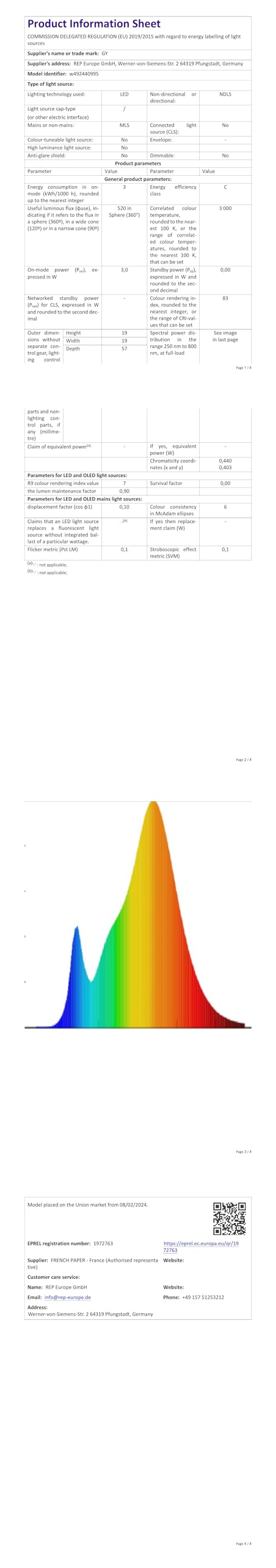 GY Bombilla G9 LED, 3.2W(Equivalente a 40W) 520 Lúmenes Blanco Cálido 3000K, Bombilla LED G9 Ángulo Haz de 360º Sin Rincones Oscuros, No Regulable(10 Unidad)