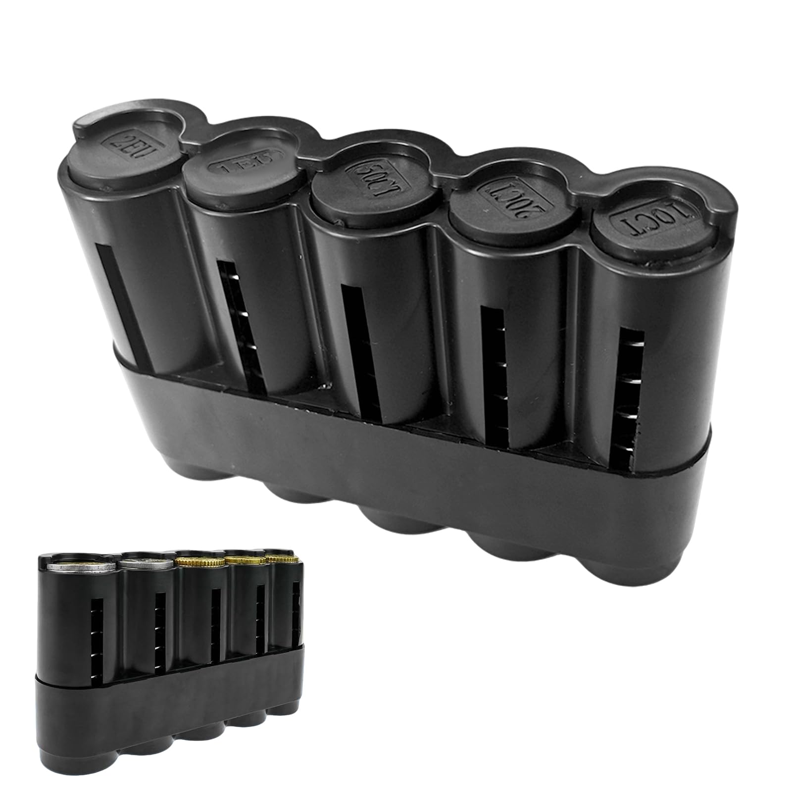 Portamonedas, Clasificador de Monedas, Monedero Taxista, Portamonedas Taxi - Monedero Compacto y Seguro - Dispensador de Monedas Práctico y Duradero para Uso Diario, Negro