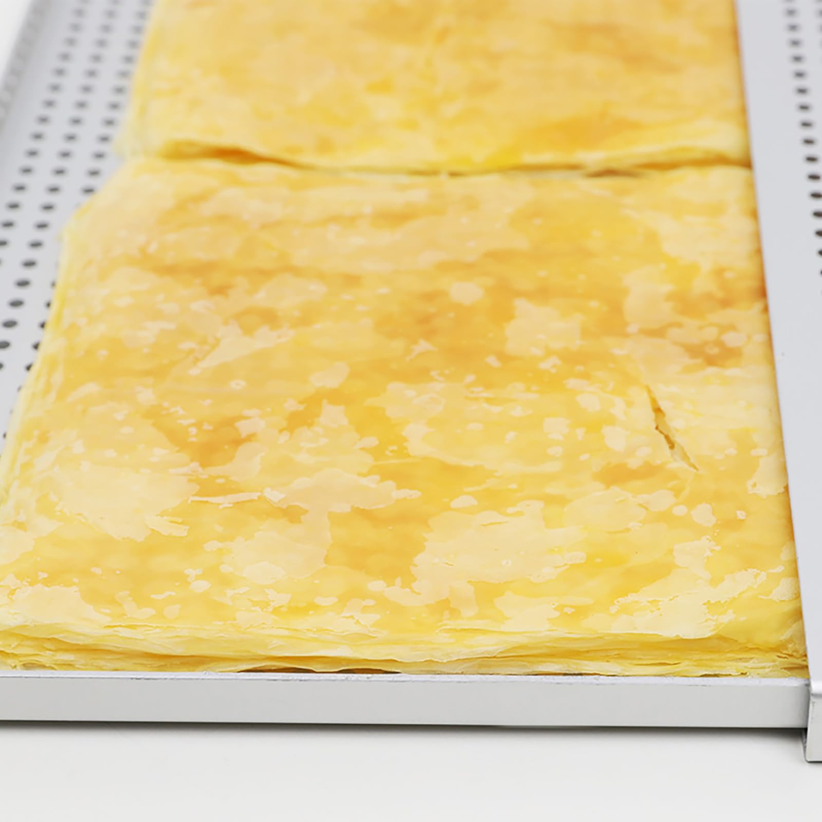 Set di 2 teglie da forno antiaderenti perforate per pasta sfoglia e carne, teglia da forno per dolci Mille Feuille Bakewares a rilascio facile