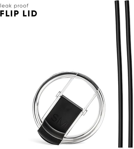 Miniatura 6 de Simple Modern Voyager - Taza de viaje aislada con popote y tapa abatible transparente, termo de acero inoxidable, vaso de 12 onzas, niebla lavanda