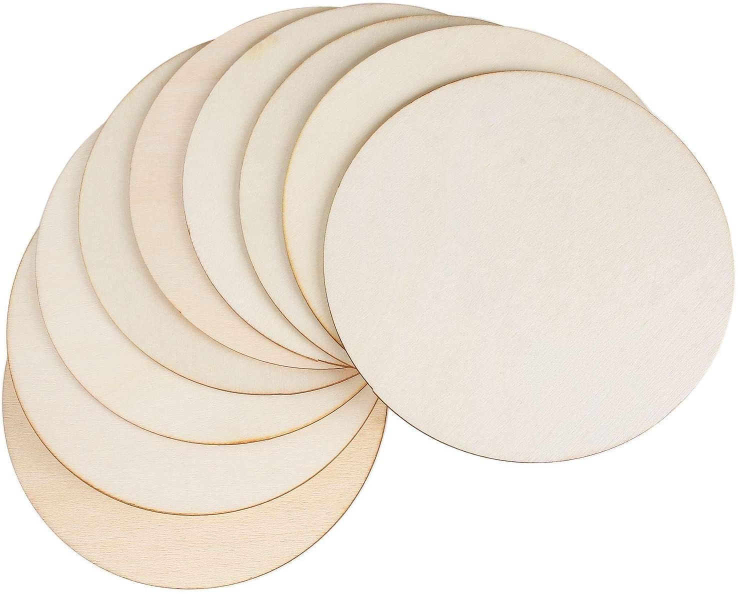 CRAFTNCREATION Round Circle MDF Coasters Pine Wood Craft Materials, MDF Sheets for Art and Craft, Wooden MDF Boards for Mandala & Resin Art (Size-3 inch, 10 Pcs)-image-29