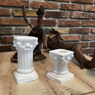 Column Candle Holder Set Statues Figurines Figurine Home Decor Sculpture Modern Style Decor Home Decorations Rustic Home Decor Housewarming Gift Sculptures
