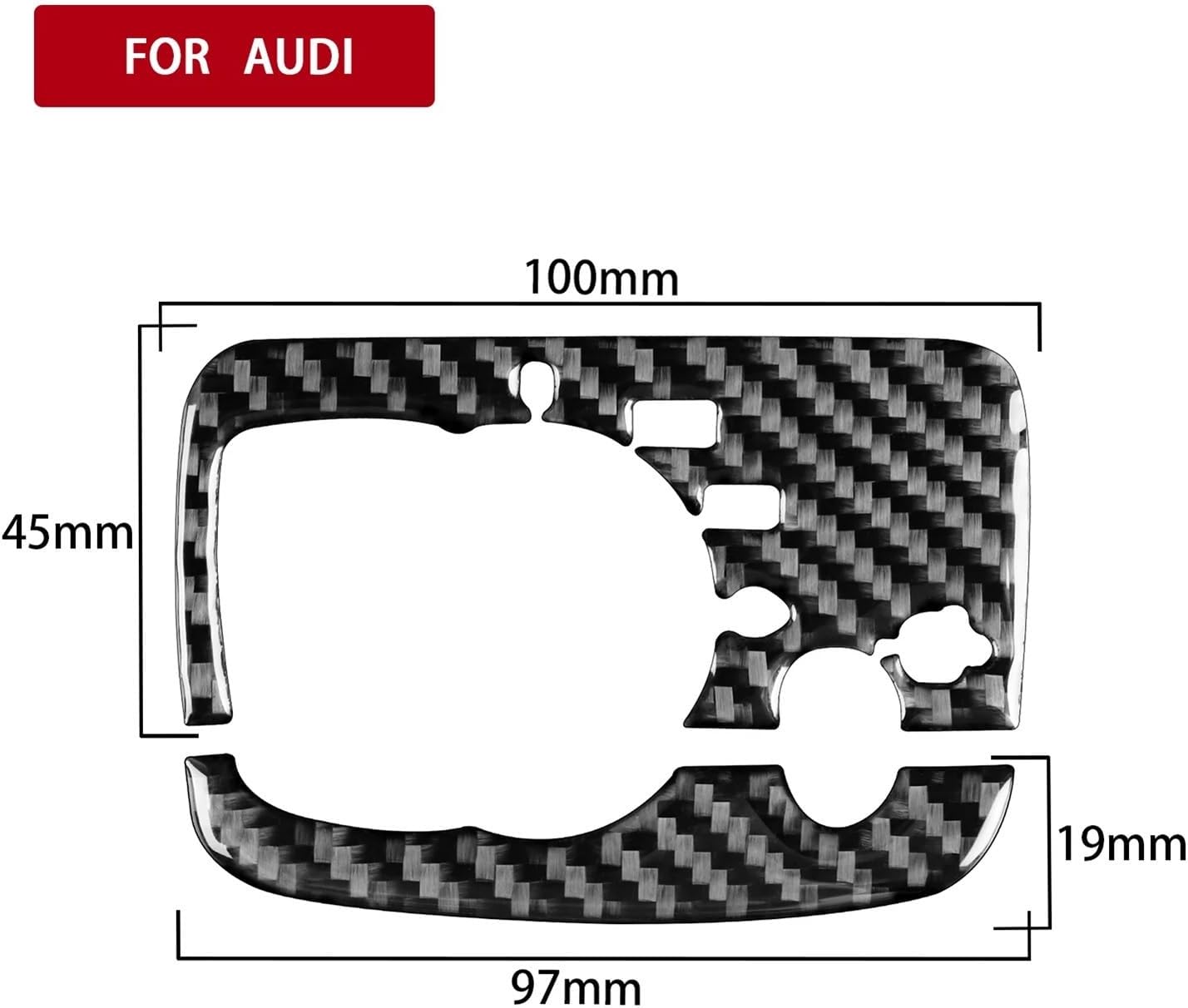 Carbon Fiber Car Headlight Switch Trim Frame for Audis A3 S3 RS3 8V 2013 2014 2015 2016 2017 2018 Accessories Styling