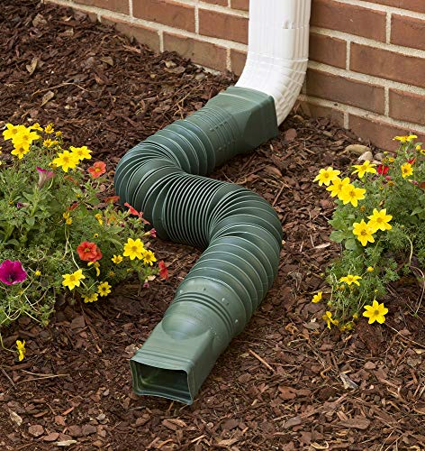 Flex-Drain 85011 Downspout Extension, Green #TOP3