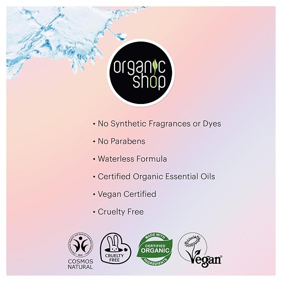 Organic Shop Hair Mask Almond & Cherry Deep Conditioner, Hydrates, Nourishes & Repairs Dry, Damaged Hair, Intensive Hydration All Hair Types. 250 ml