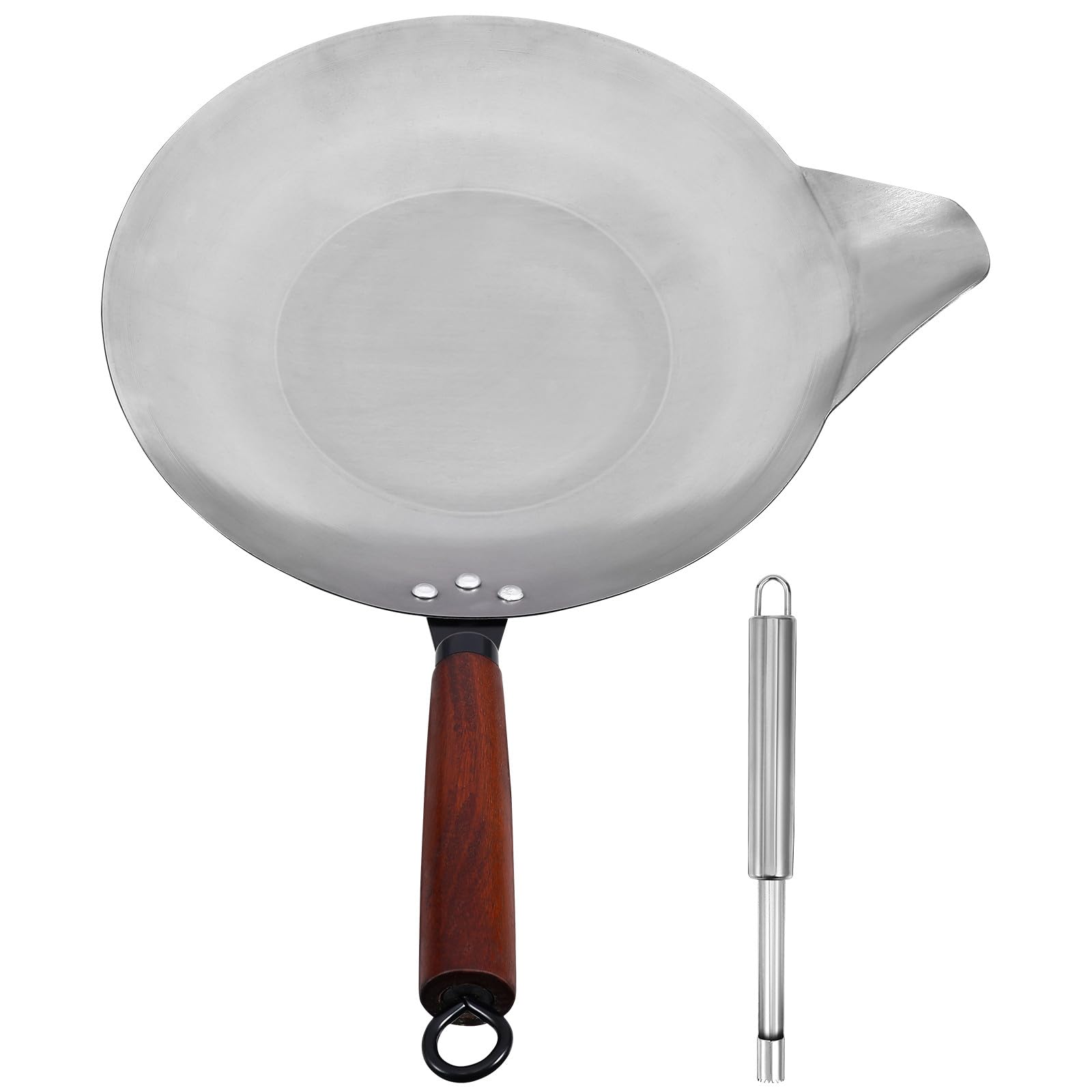 Casserole en fer antiadhésive 35 cm pour fondre le sucre et ustensile de cuisine