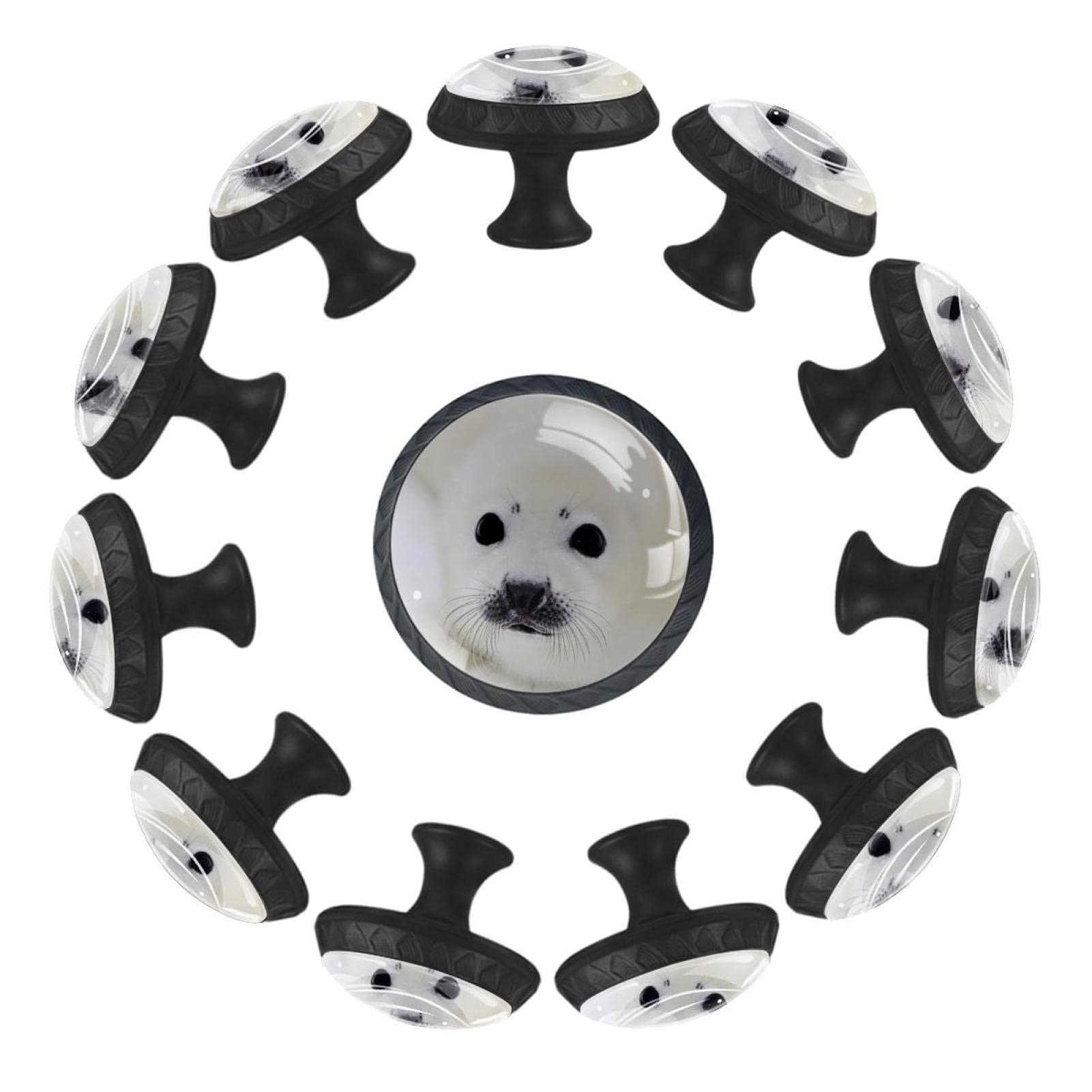 Boutons de tiroir ronds phoque pour rénover facilement une commode enfant