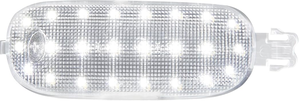 Gempro Interior Map Dome Light Cover Len&White Led Overhead Console Reading Lamp Compatible with Dodge Ram 1500 2500 3500 4500 5500 Dakota Durango, 6000K White