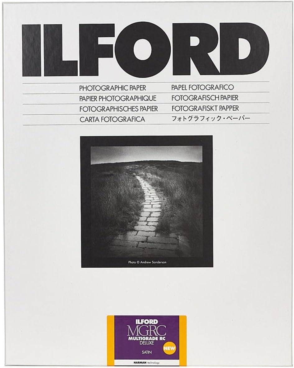 Ilford Multigrade V RC Deluxe Satin Surface Black & White Photo Paper, 16x20, 10 Sheets