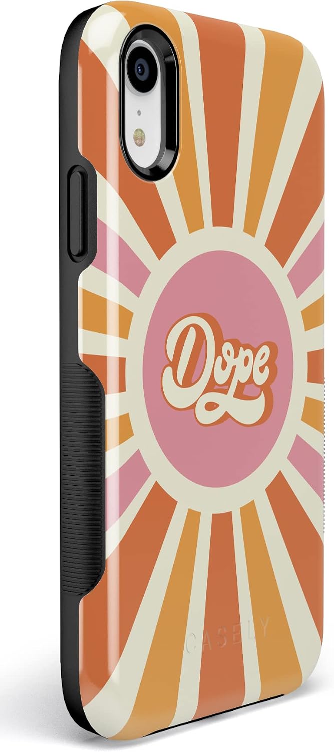 Casely iPhone XR Case | You're Dope | Retro Colorblock | Bold Protective Design