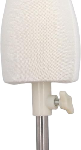 Miniatura 8 de Mini maniquí de forma de vestido femenino ajustable con base de madera, adecuado para coser y hacer patrones, detalles delicados, portátil para