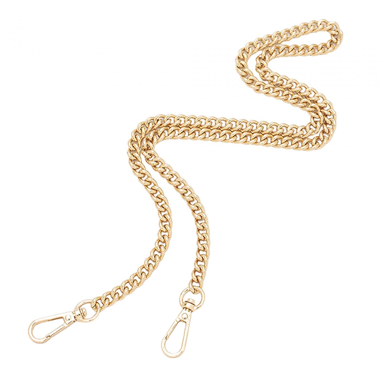 Purse Chain Strap Handle Decoration DIY Bag Chain Shoulder Strap for Handbag Gold 100cm-image-23