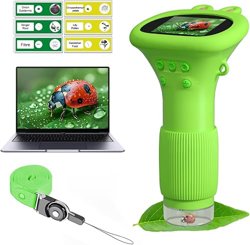 Microscopio para Niños WINWEND - Microscopio de Bolsillo de 1000X Portátil para Niño  Microscopios Mini para Fotos y Videos  Microscopios Digitales
